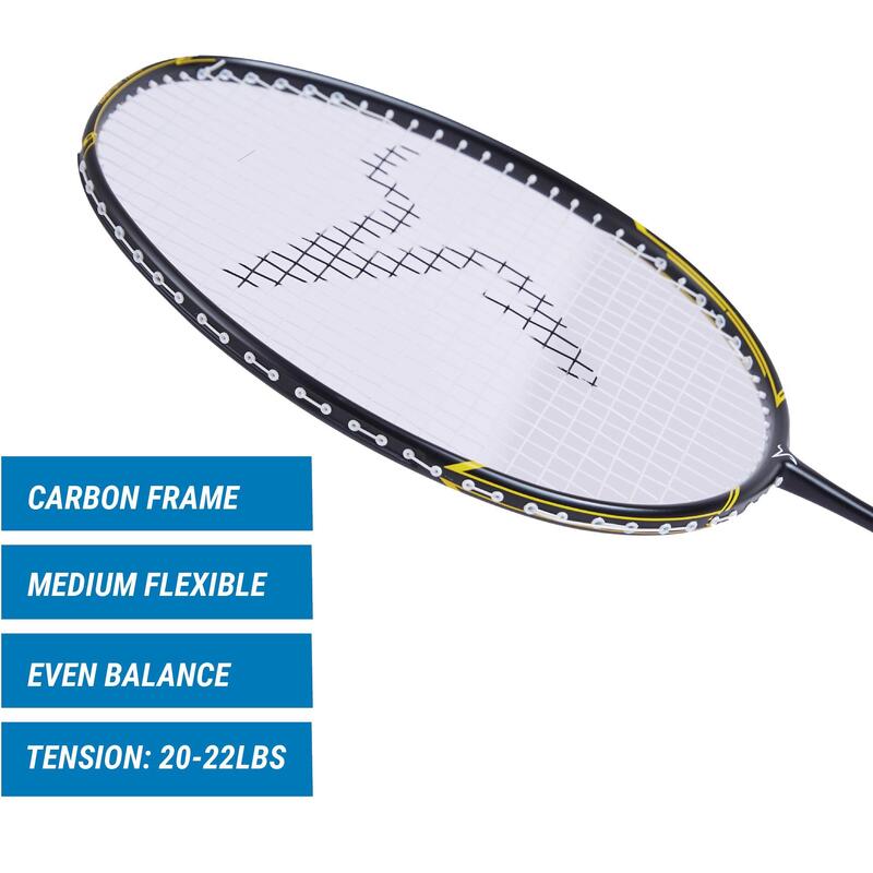 Yetişkin Badminton Raketi - Siyah / Sarı - BR 500