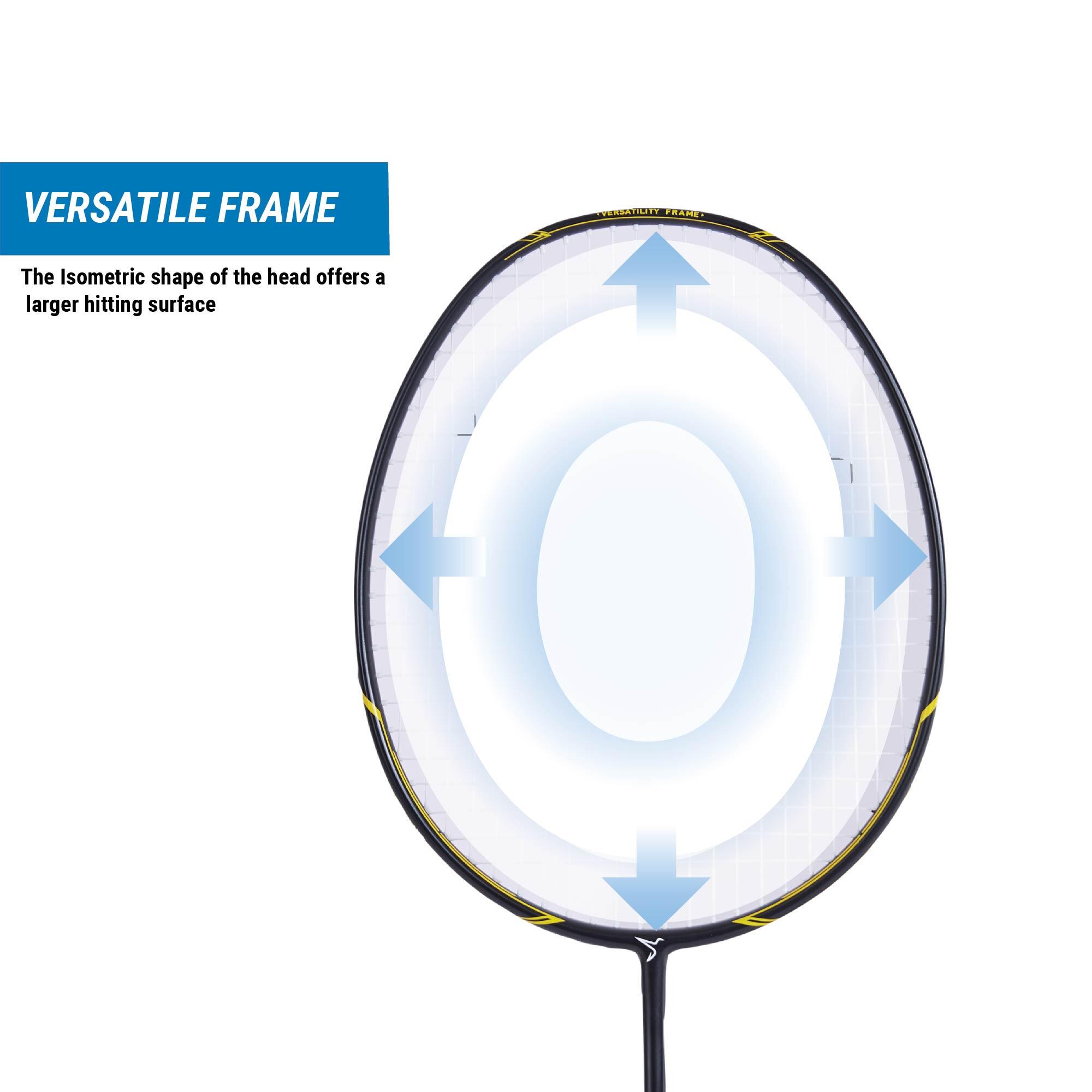 Badminton Racket - BR 500 Black/Yellow - KUIKMA