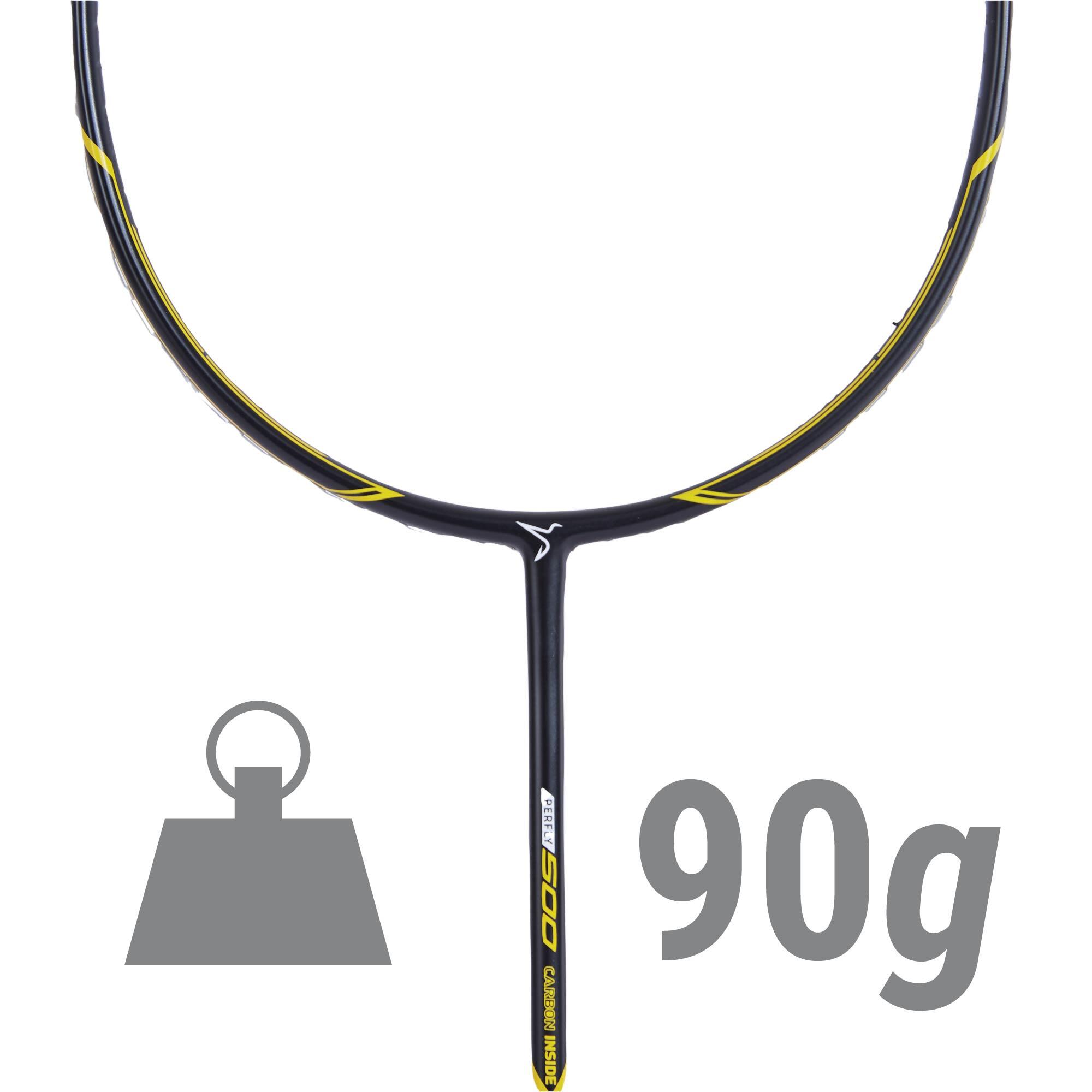 Badminton Racket - BR 500 Black/Yellow - KUIKMA
