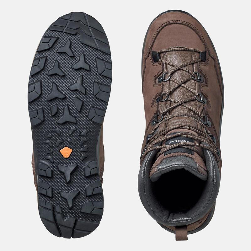 Botas montaña y trekking impermeables de piel Hombre Forclaz Trek500 Alltrail