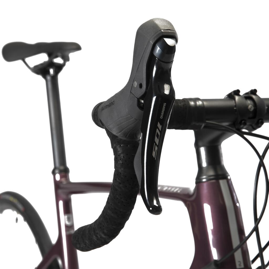 Sieviešu šosejas velosipēds “EDR Carbon Disc 105”, smilškrāsas