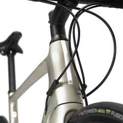 Women's Road Bike EDR Carbon Disc 105 - Beige