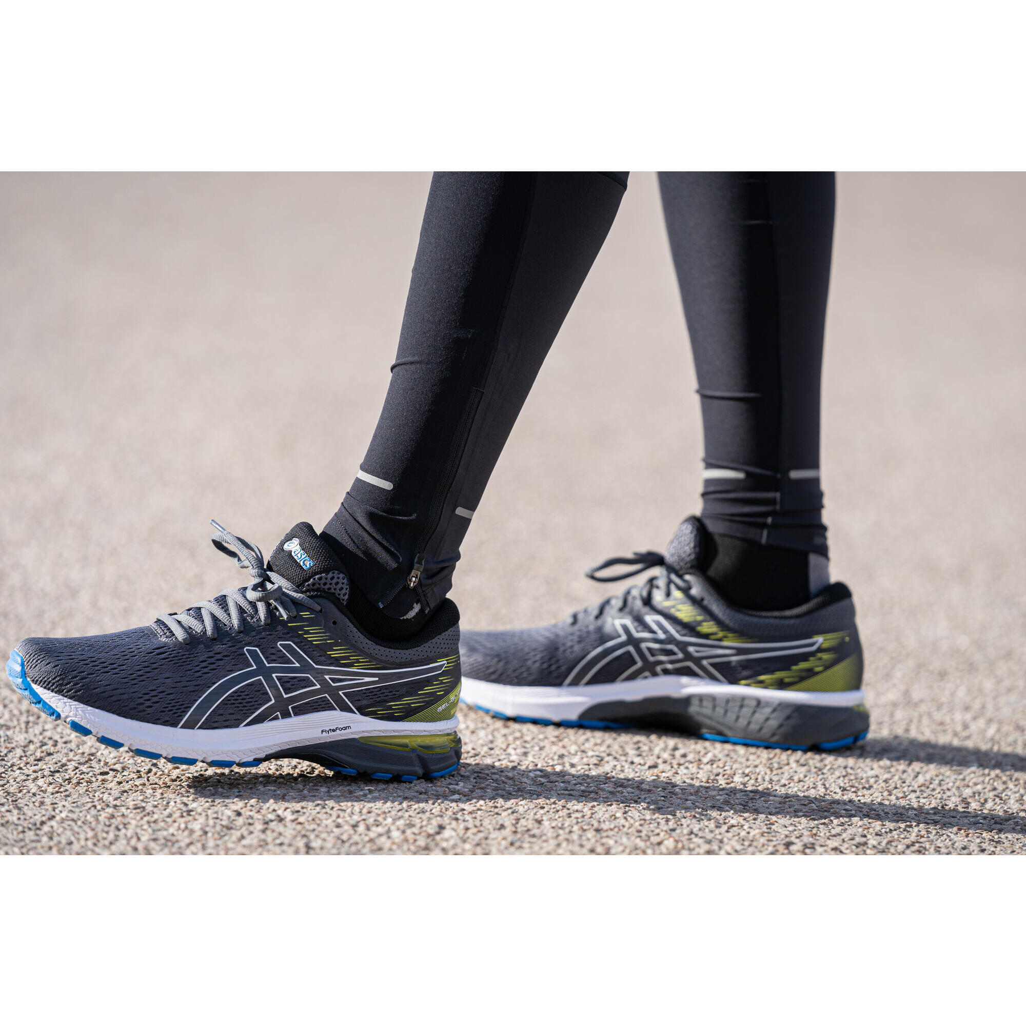 Chaussure de running homme asics gel glyde bleu gris Clearance