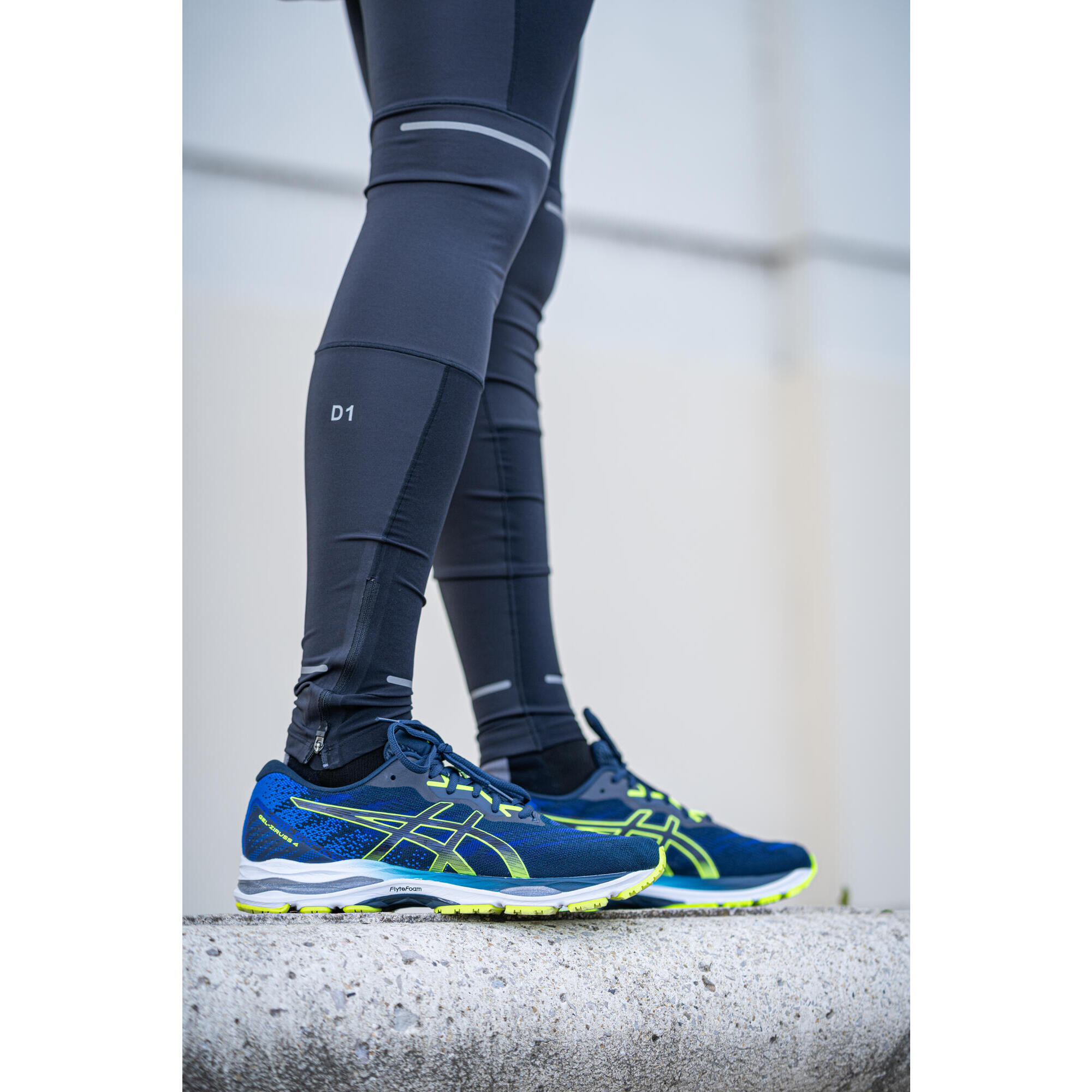Asics Gel Ziruss 4 Hombre Azul Amarillo Zapatillas Running Decathlon