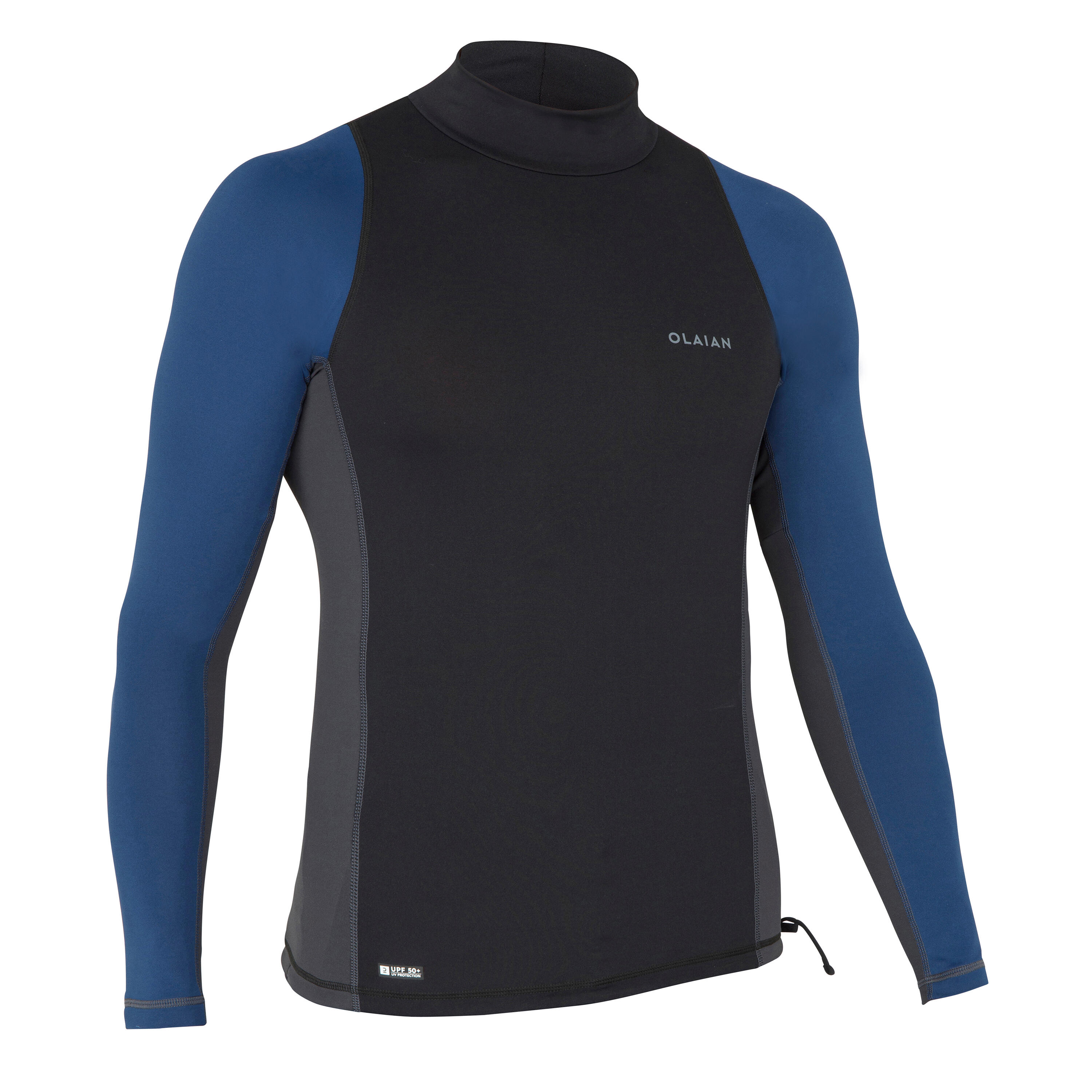 tee shirt anti uv surf top 500 manches longues homme