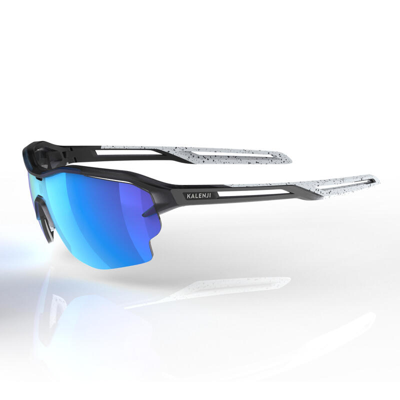 成人 3 號鏡片跑步太陽眼鏡 RUNPERF 2 HD - 亞洲型白色／藍色