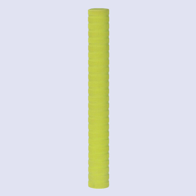 CRICKET BAT RUBBER GRIP- ANNULAR RIBBED PATTERN LIME