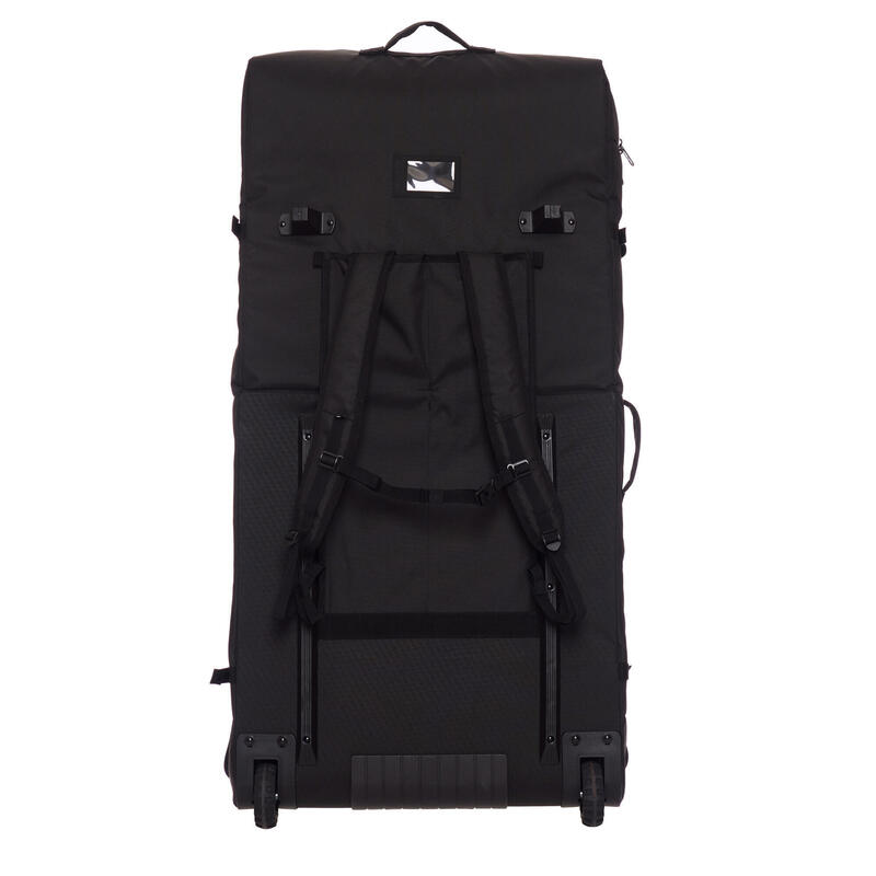 Husă tip troller cu roți bodyboard surf trip bag 900 Negru