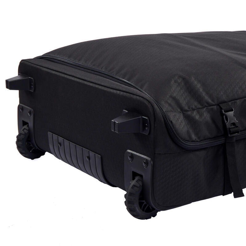 Husă tip troller cu roți bodyboard surf trip bag 900 Negru