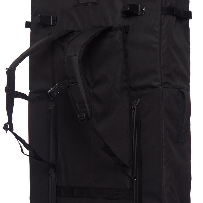 Husă tip troller cu roți bodyboard surf trip bag 900 Negru