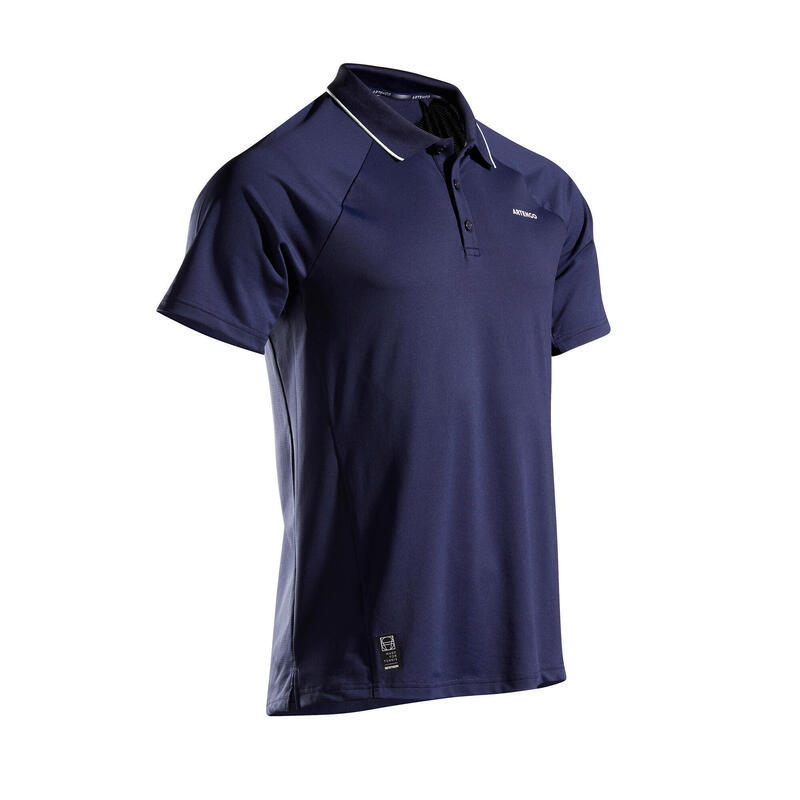 Men's Tennis Polo Shirt TPO 500 Dry - Navy/White