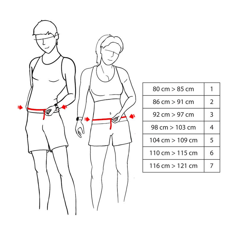 Cinturón hidratación running portabidones negro