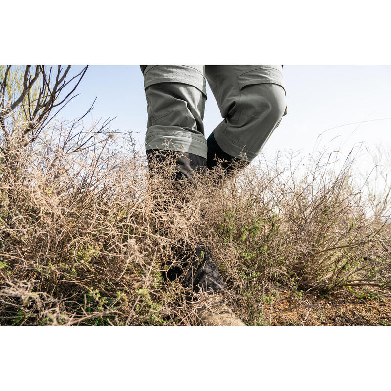 Pantalon chasse léger, résistant et respirant homme - Steppe 920 Guêtres Vert