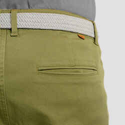 Men's golf chino shorts - MW500 khaki