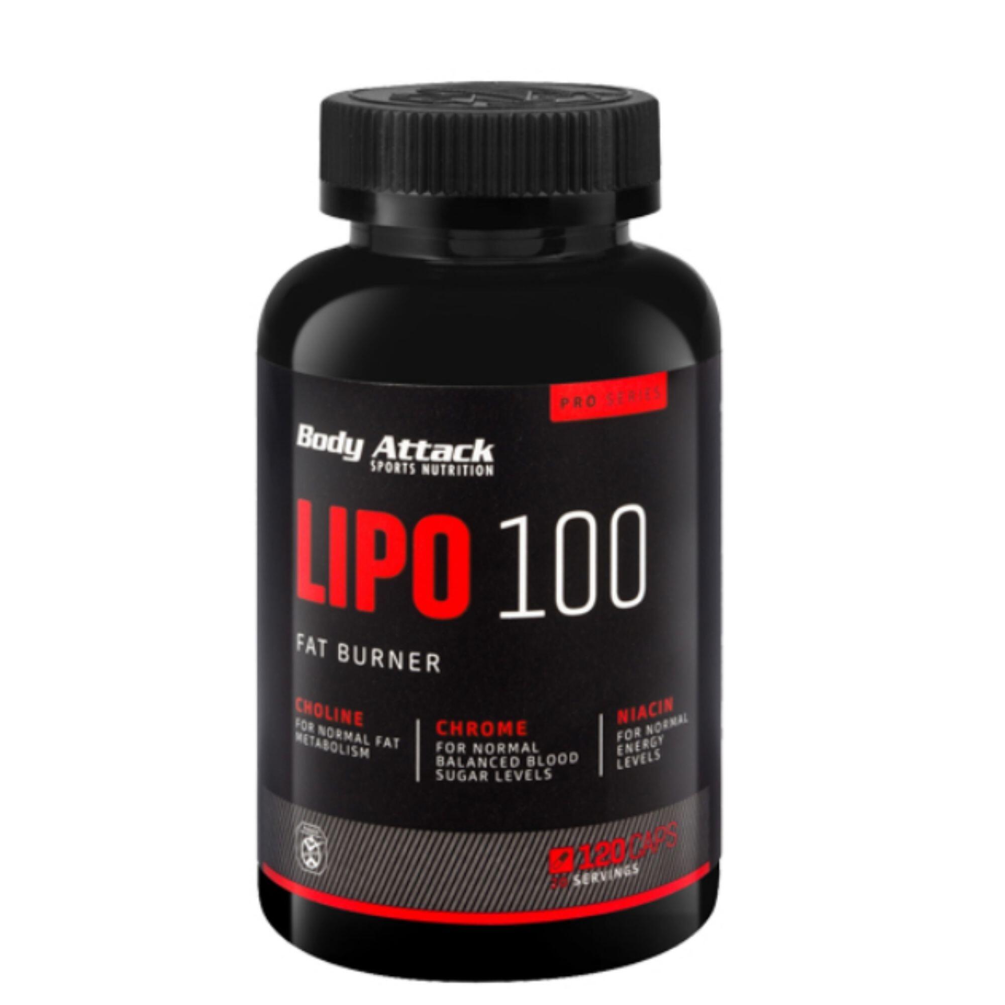 Body Attack LIPO 100 Capsules (120 Caps)