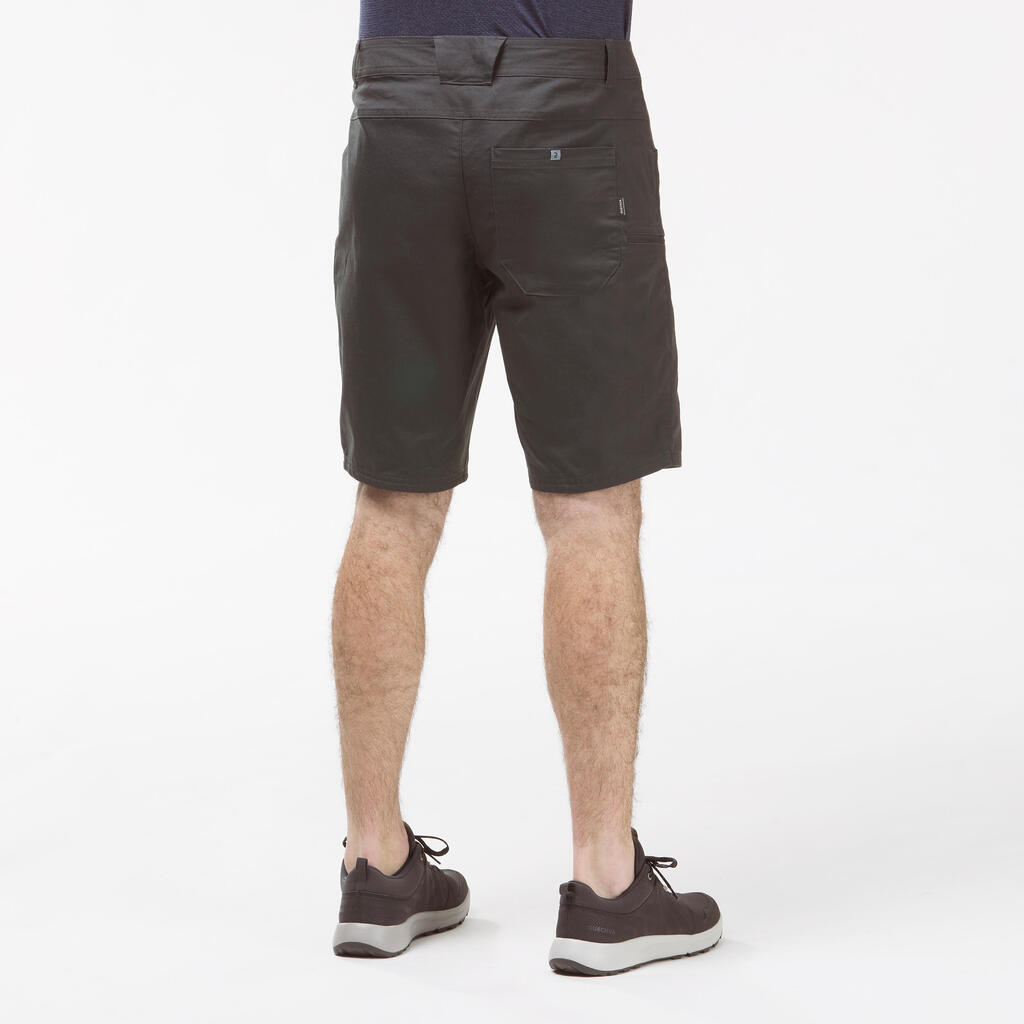 SHORTS SENDERISMO - NH500 REGULAR - HOMBRE GRIS