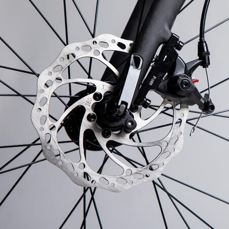 Велосипед шосейний RC120 з дисковими гальмами світло-сірий