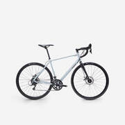 Bici da corsa Triban RC120 grigio chiaro