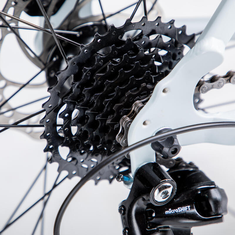 Road bike Triban RC 120 Disc Brake Grey TRIBAN Decathlon