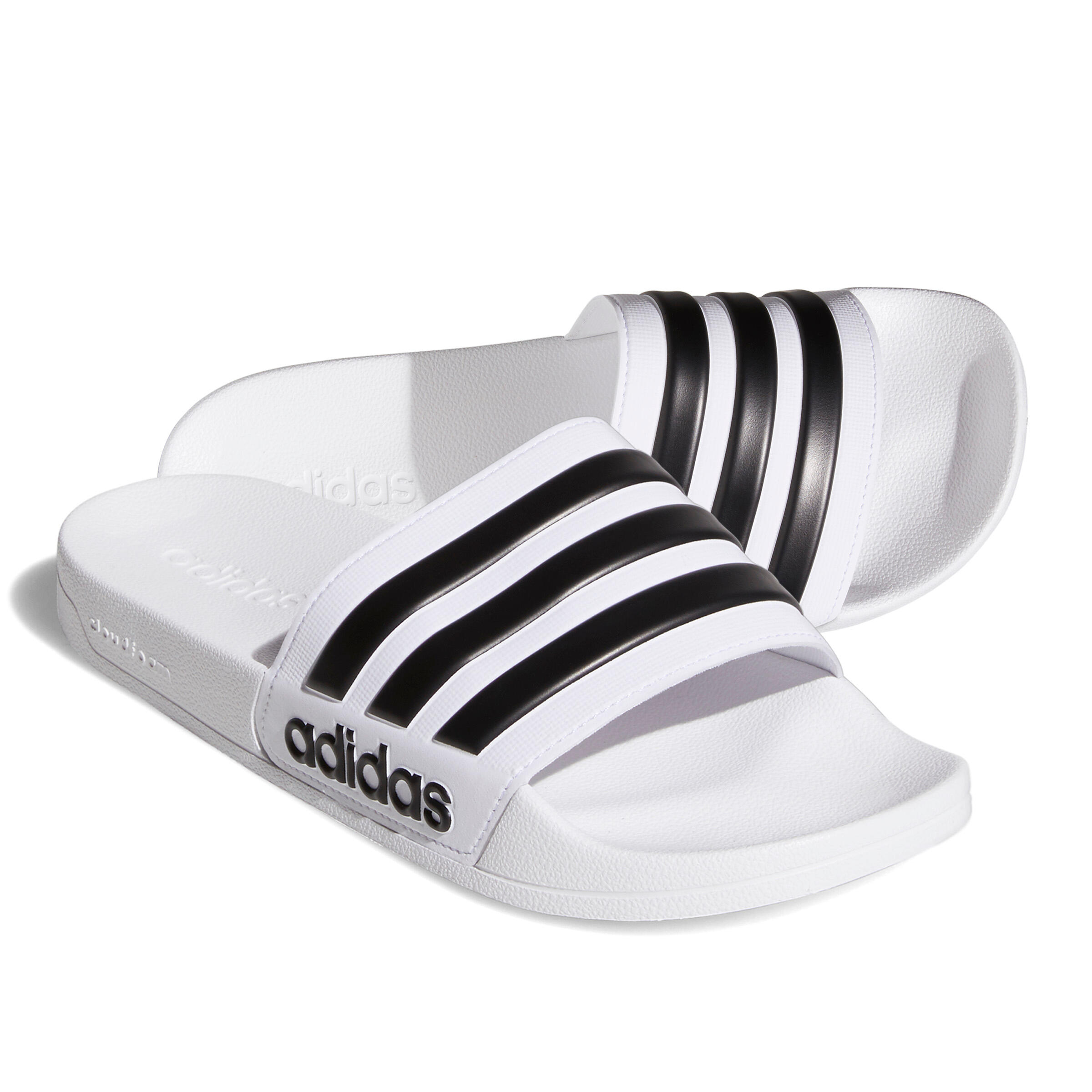 Papuci înot ADILETTE SHOWER Alb-Negru ADIDAS adidas