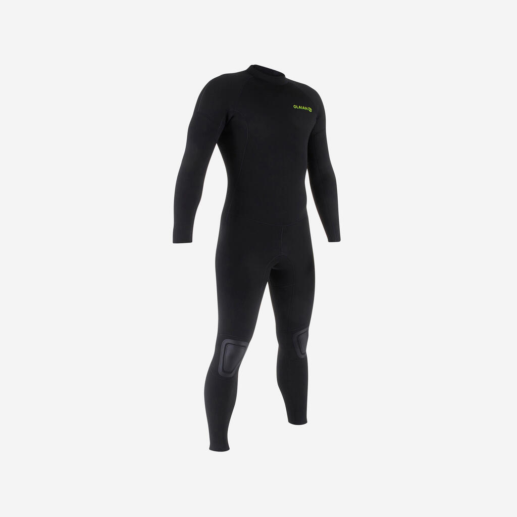 Traje de surf de neopreno de 4/3 mm negro para hombre 100