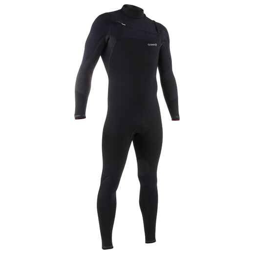 
      Men's 4/3 mm Neoprene Wetsuit SURF 900 - Black
  