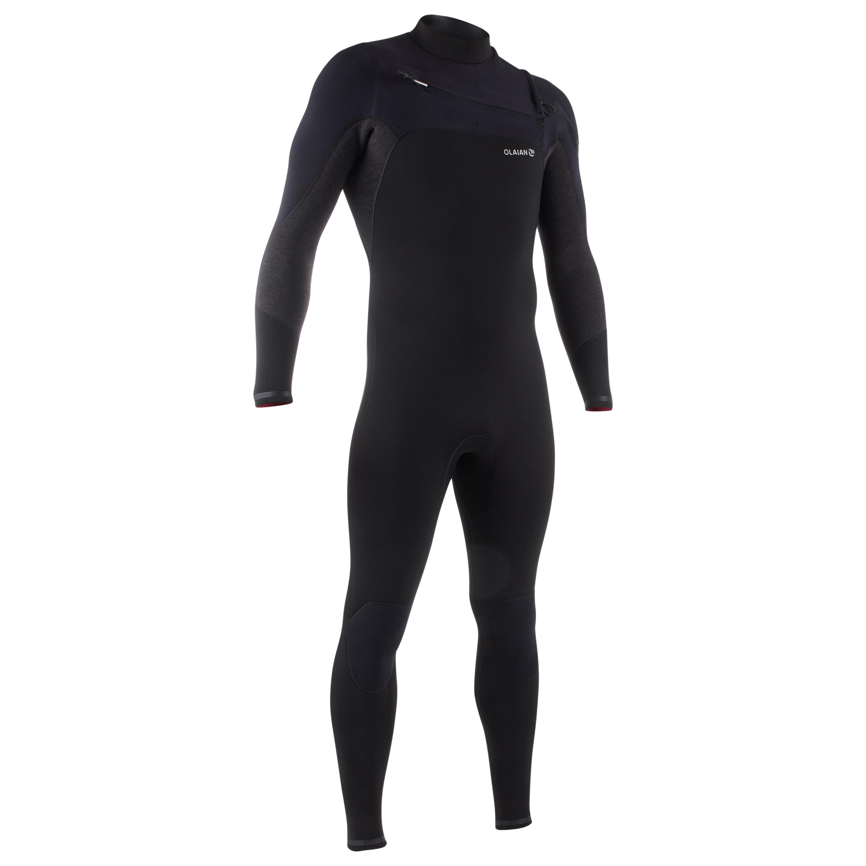 Surf 900 Men's 4/3 mm Neoprene Wetsuit - Black