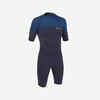 Vīriešu elastīga neoprēna īsais sērfošanas hidrotērps “500”, zils