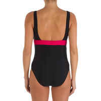 1-piece Maternity Swimsuit Romane - Black Pink