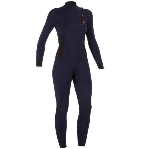 
      WOMEN'S NEOPRENE SURFING WETSUIT 900 3/2 MM - MARINE BLUE
  