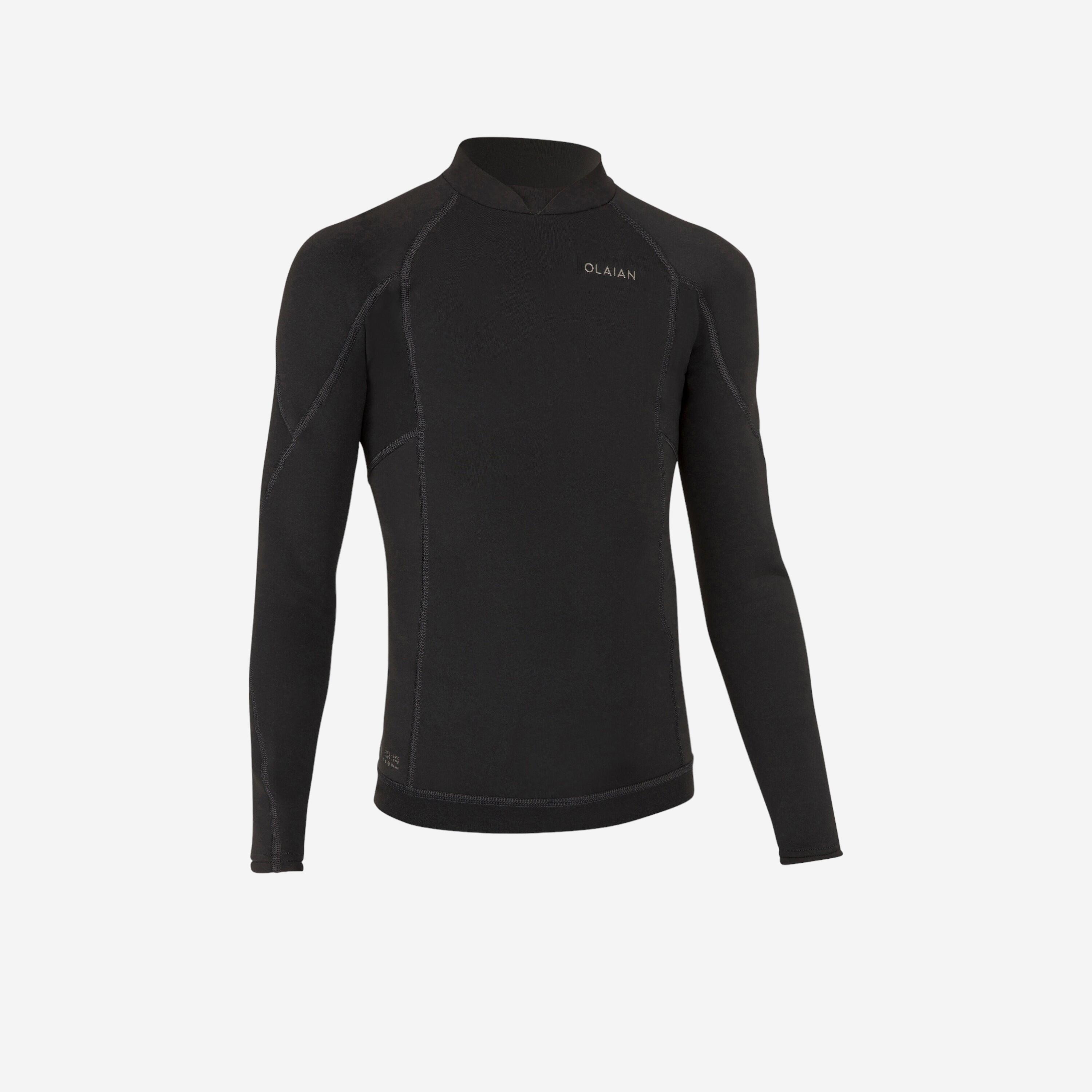 Boy's anti-UV long-sleeved T-shirt - 900 black