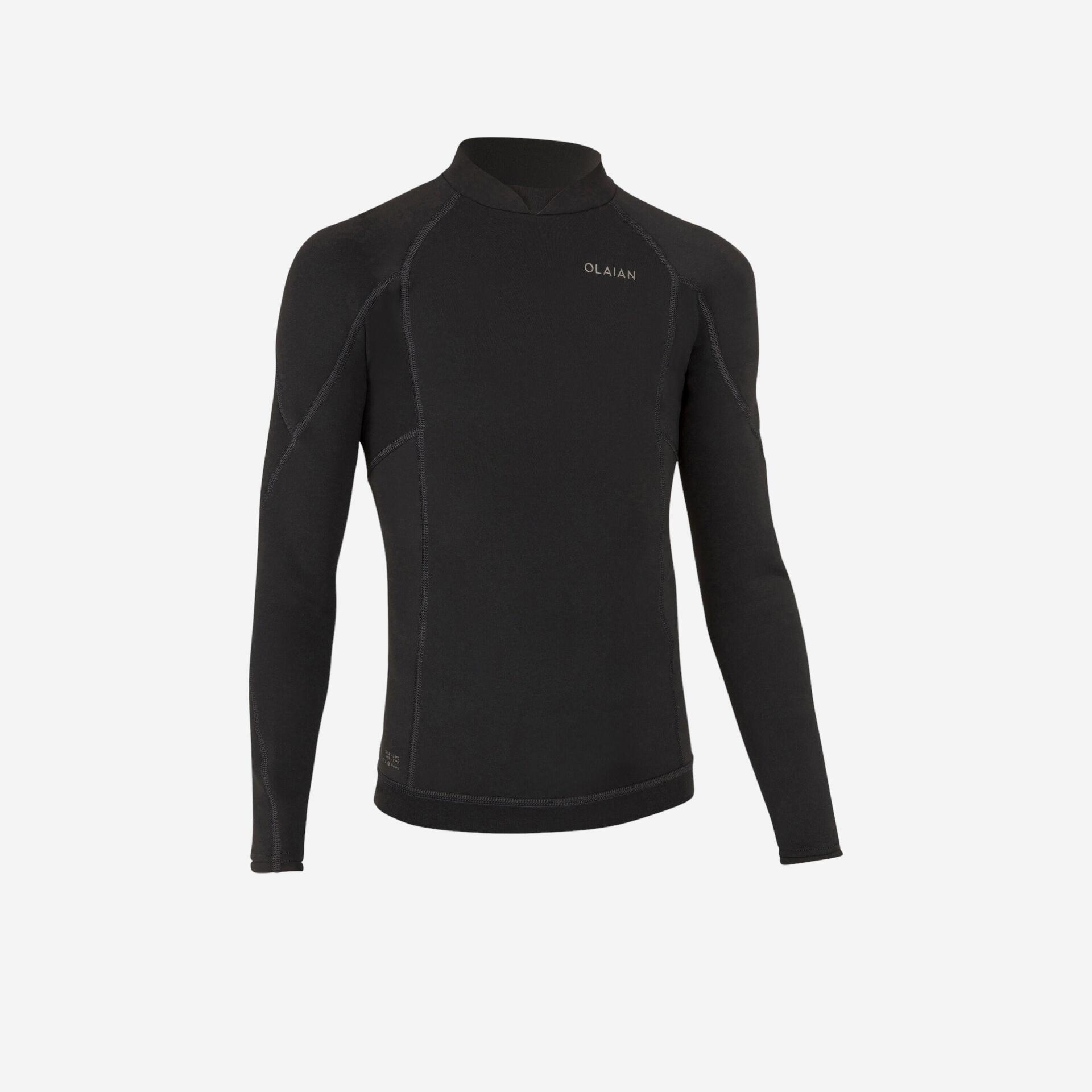 Tee shirt anti uv manches longues garçon - 900 noir - Sports nautiques et aquatiques - Sports de glisse - OLAIAN-Decathlon PRO - Clubs - Entreprises -