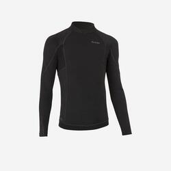 Tee shirt anti uv manches longues garçon - 900 noir