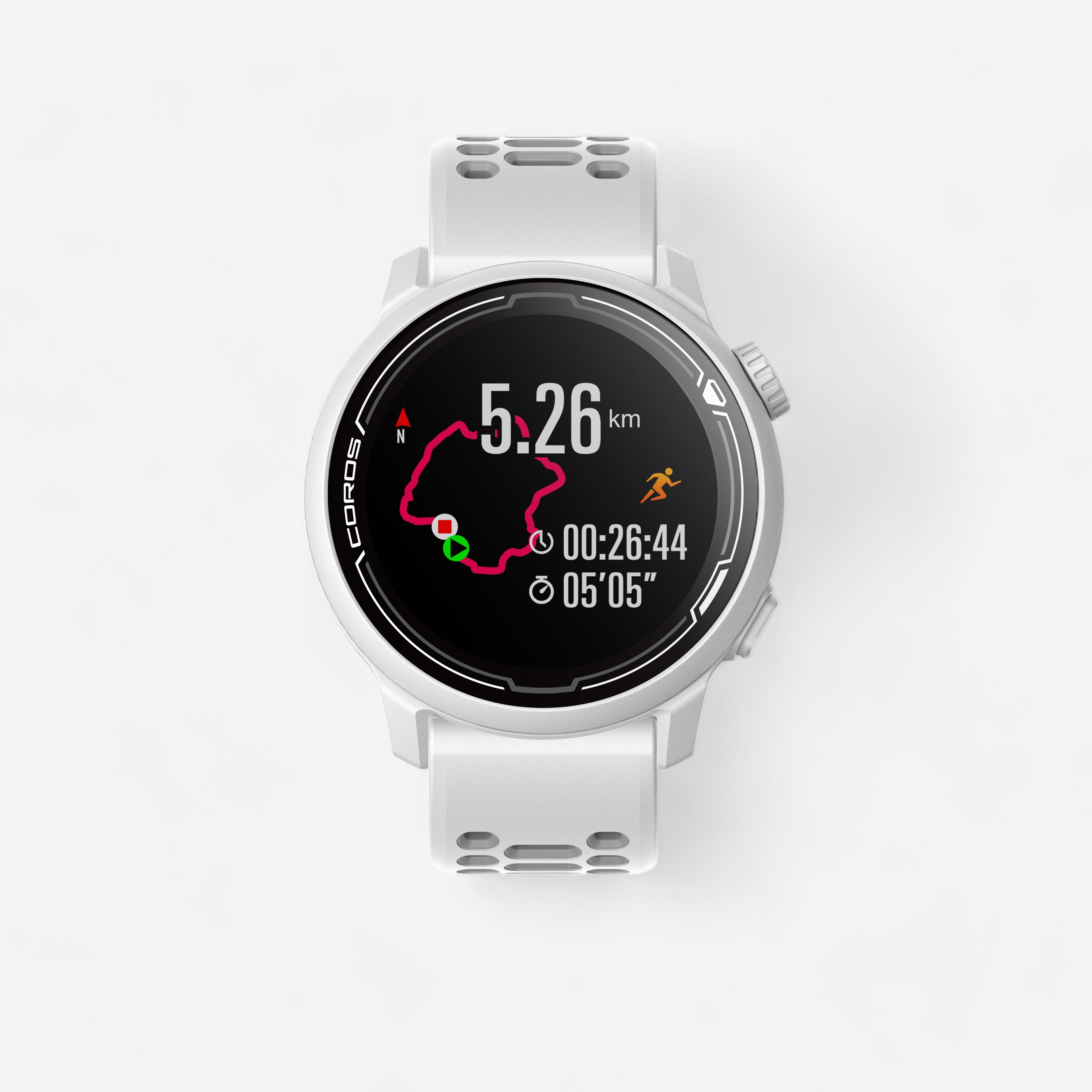 Ceas Smartwatch Gps Multisports Pace 2 Alb