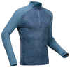 Majica dugih rukava za planinarenje MH550 s UV zaštitom muška plava