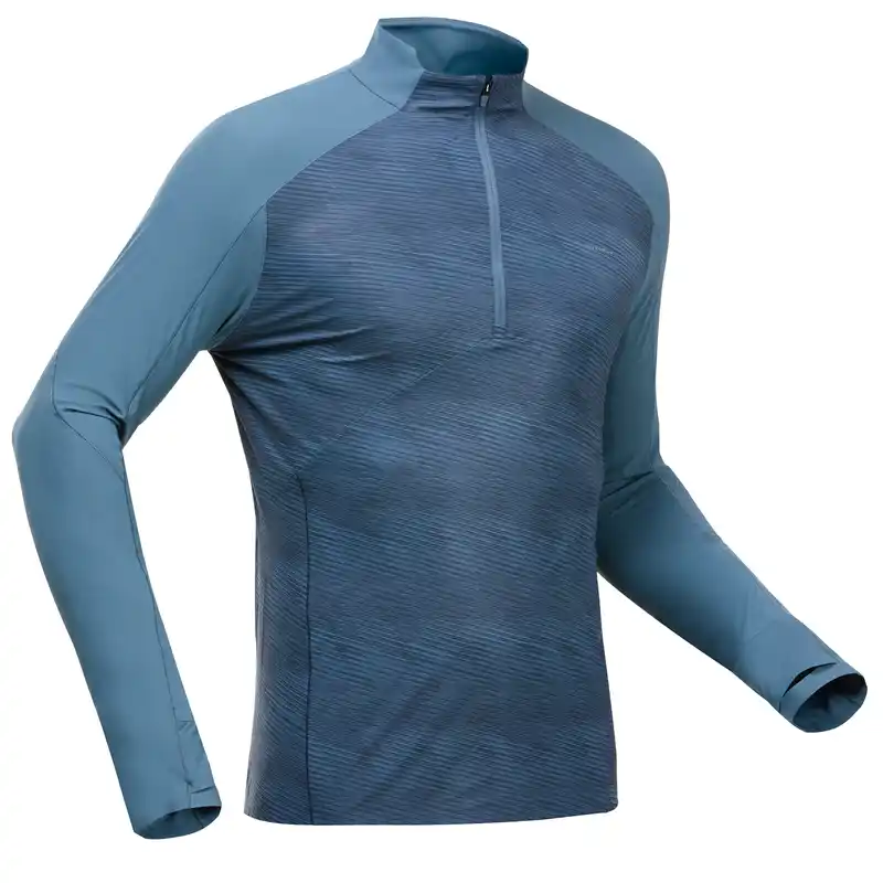 Men’s Long-sleeved Anti-UV Mountain Walking T-shirt MH550 UV