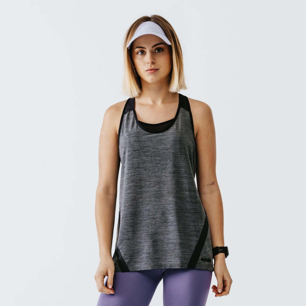 Women's Running Lightweight Tank Top Light - khaki