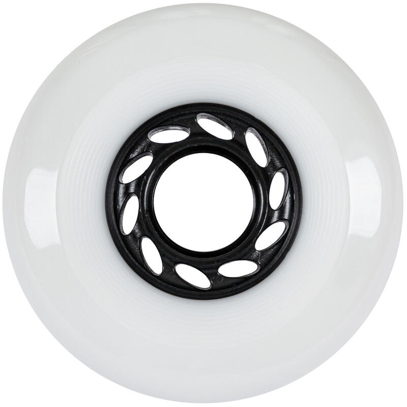 Ruote roller freeride 80mm/88A bianche