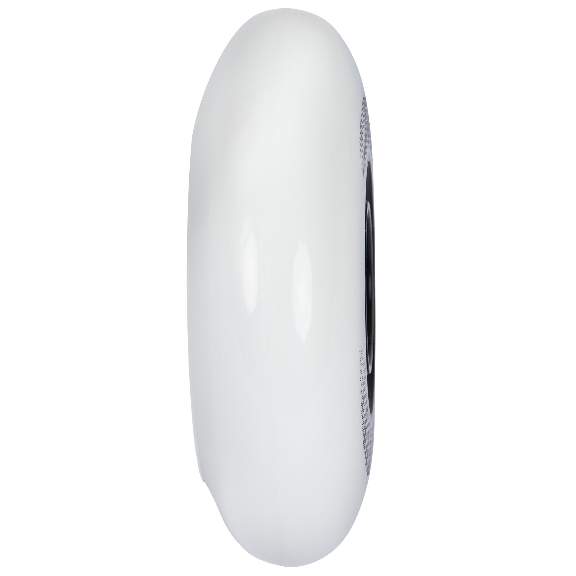 80mm 88A Freeride Inline Skating Wheels 4-Pack Spinner - White 4/6