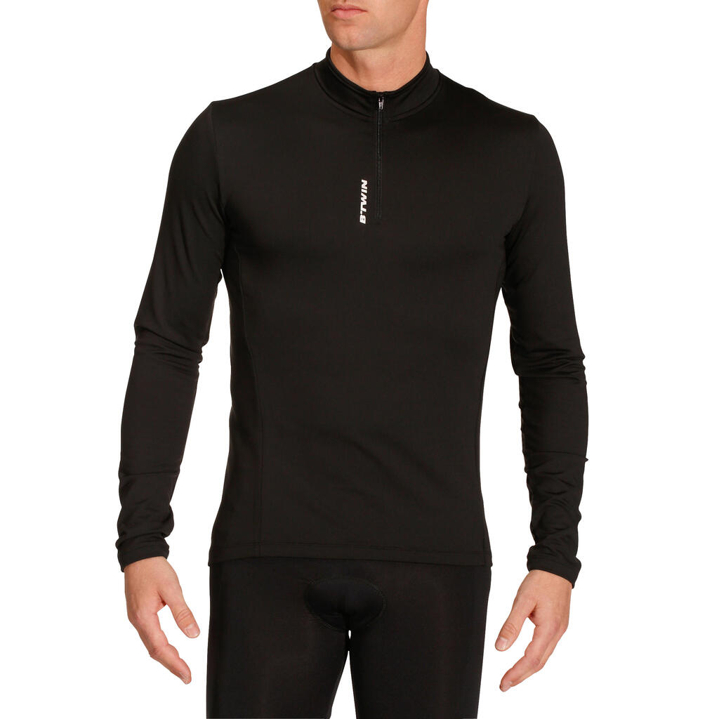 300 Long-Sleeved Cycling Jersey - Black