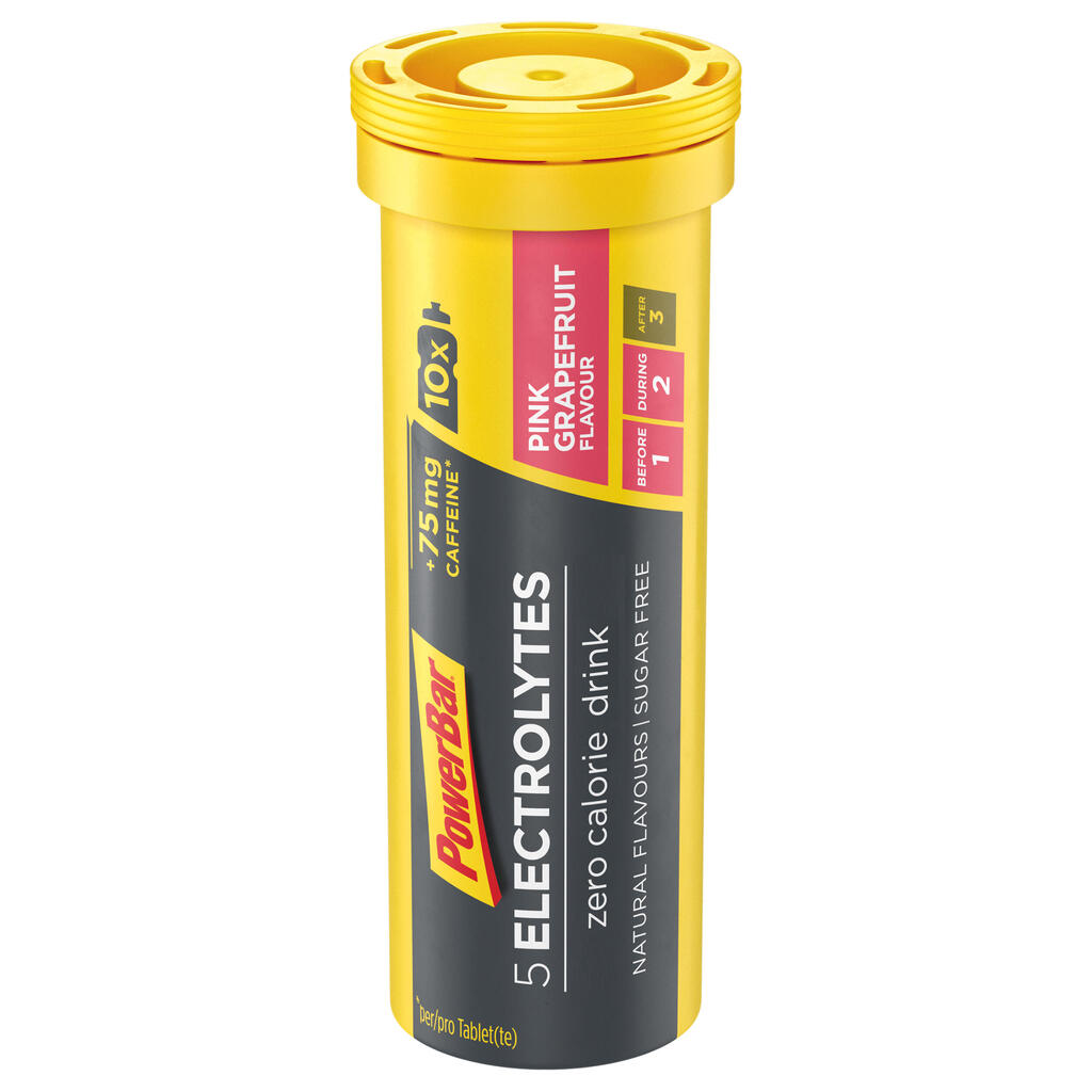 Elektrolītu dzēriens (satur 75 mg kofeīna), 10 tabletes ar greipfrūtu garšu