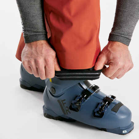 Vyriškos slidinėjimo kelnės „FR500“, terakotos spalvos