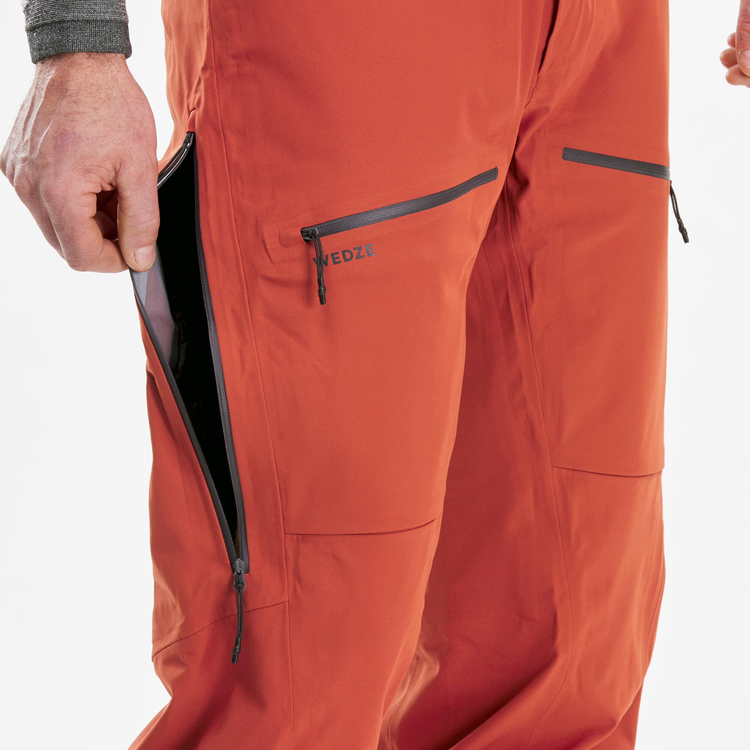 MENS SKI TROUSERS - FR500 -  TERRACOTTA 10/14