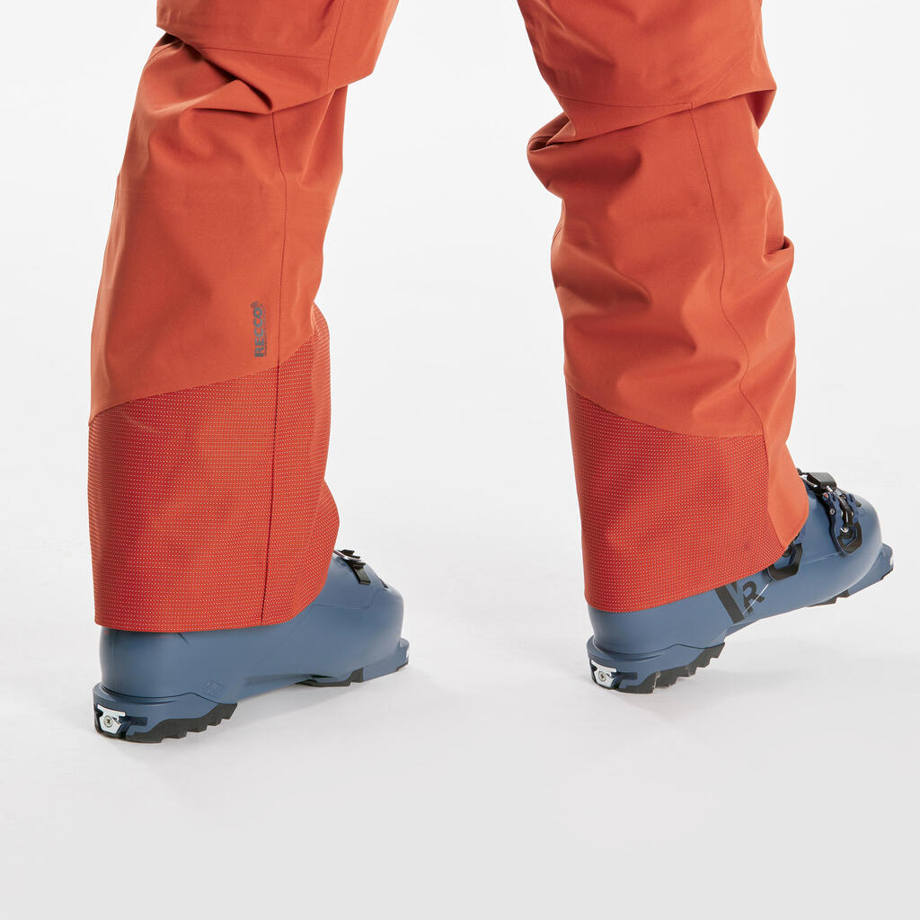 MENS SKI TROUSERS - FR500 -  TERRACOTTA