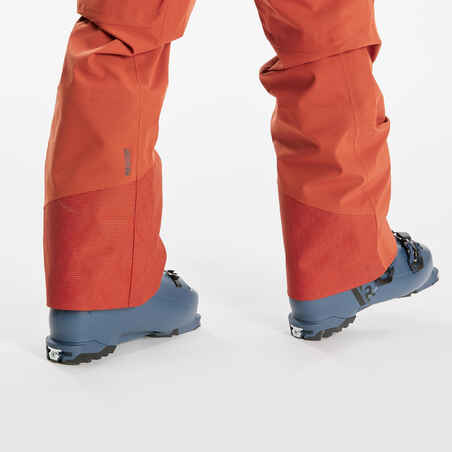 Vyriškos slidinėjimo kelnės „FR500“, terakotos spalvos