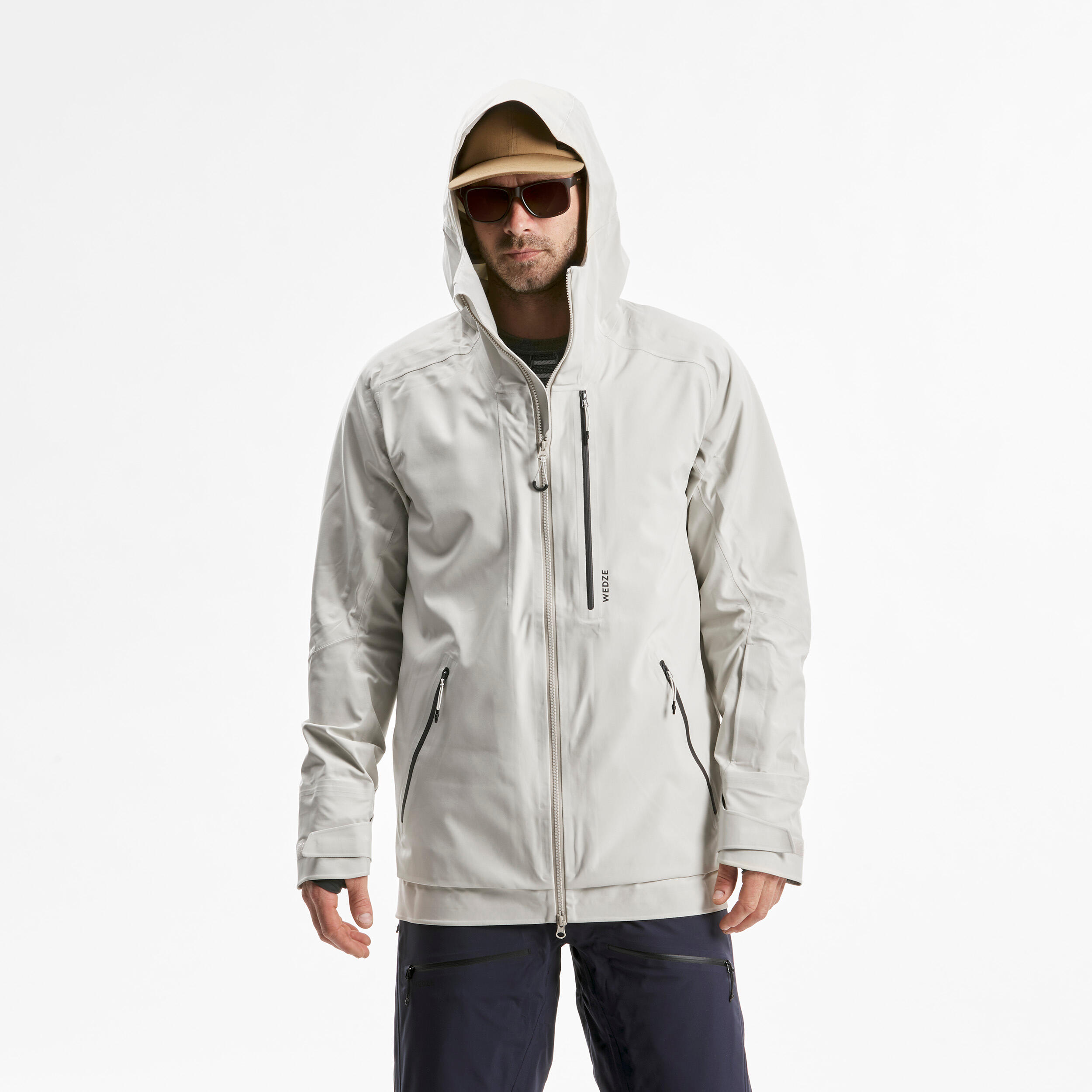 MEN'S SKI JACKET - FR500 - Linen 13/15