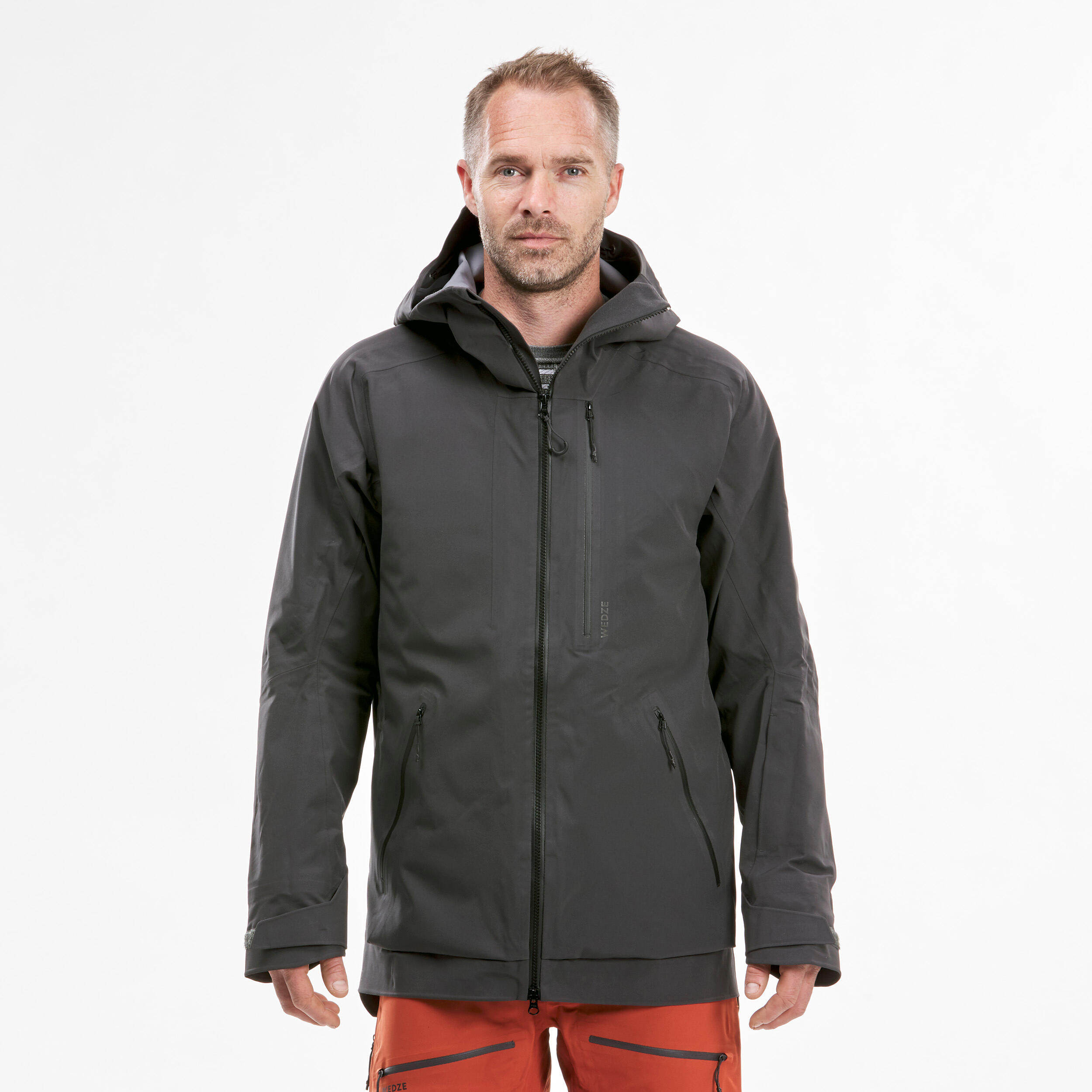 Chaqueta de esqui calida y transpirable hombre FR 500 amarillo Decathlon