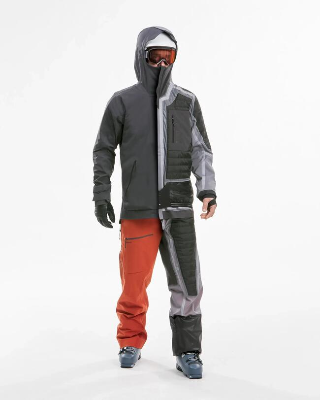 Pantaloni sci uomo FR500 New Padding blu