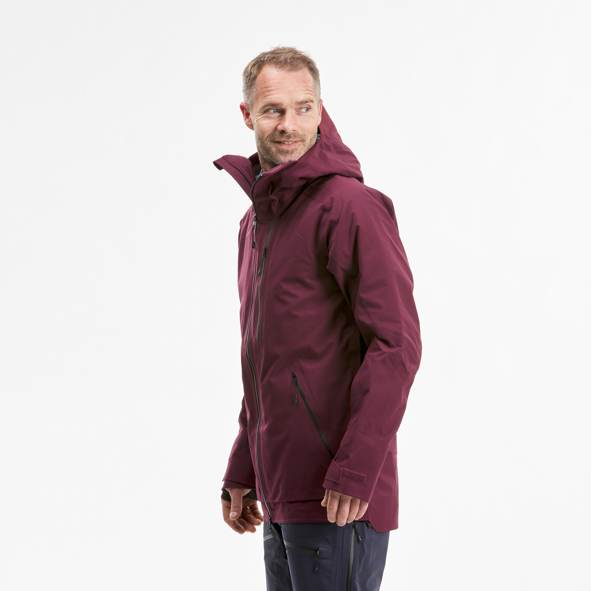 Men's Ski Jacket - FR500 - Bordeaux 8/15