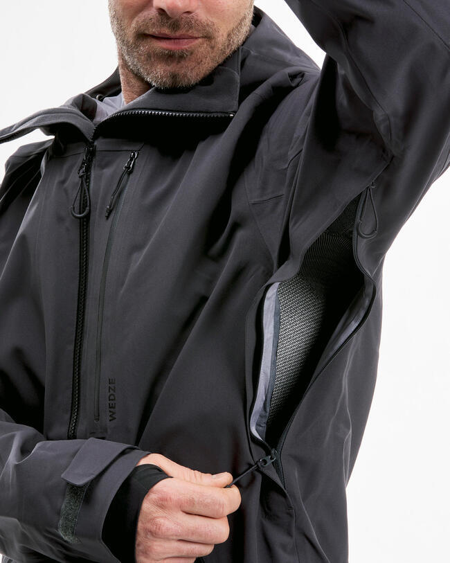 CHAQUETA DE ESQUÍ H FR500 - Gris antracita